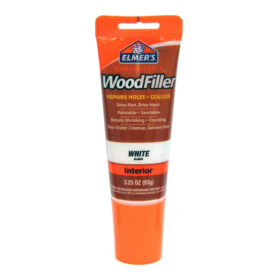 Elmer's Carpenter's Wood Filler Interior White, 3.25 oz / 93 g