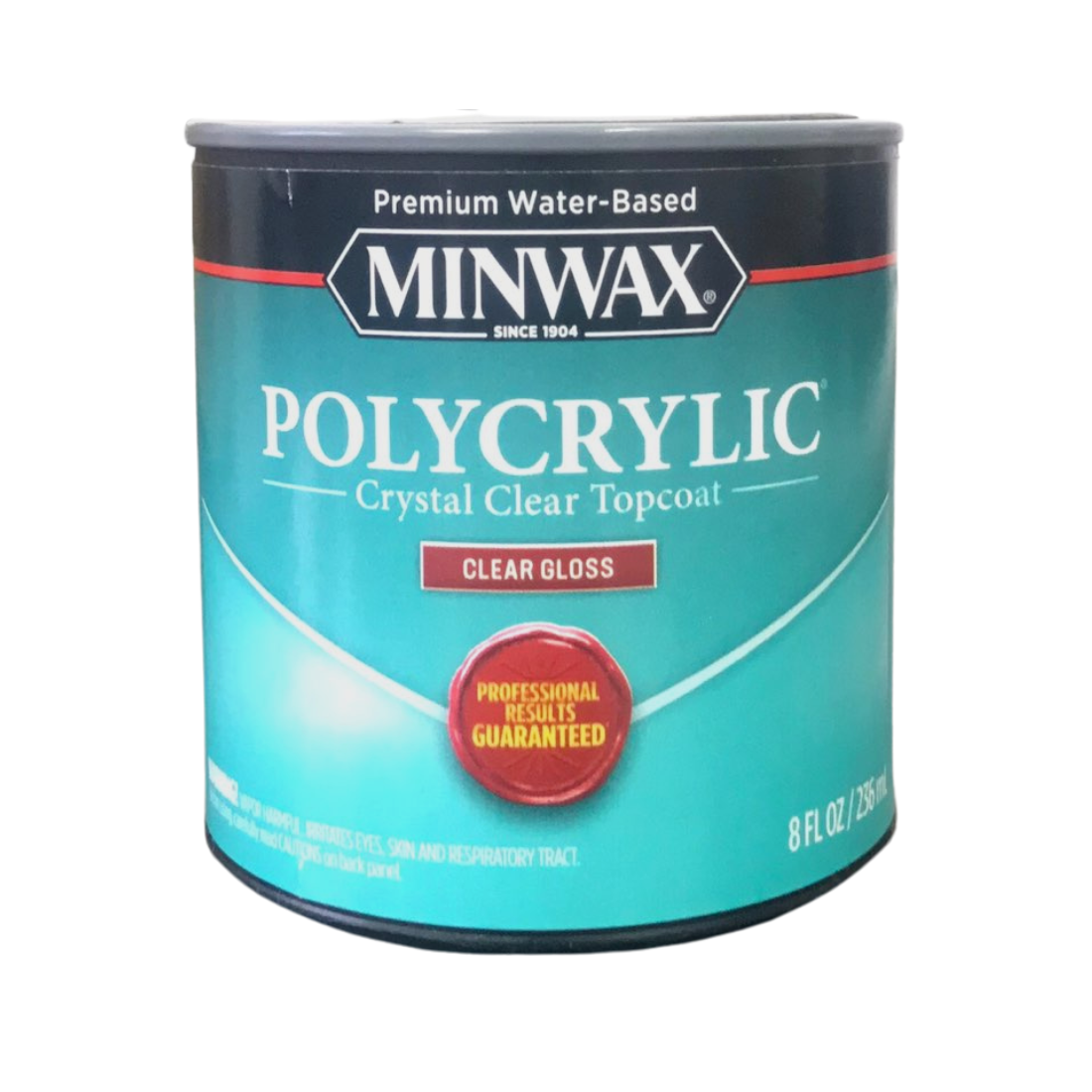 Minwax Premium Water - Based Polycrylic Crystal Clear Top Coat Clear G ...