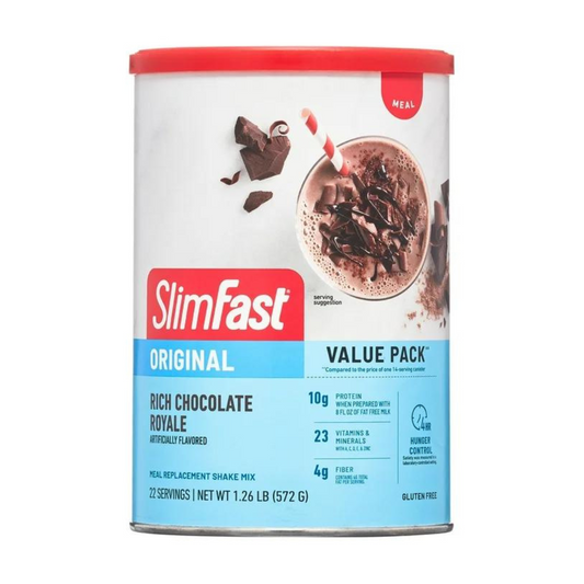 Slimfast Original Rich Chocolate Royale Meal Replacement Shake Mix 1.26 lb (572g)