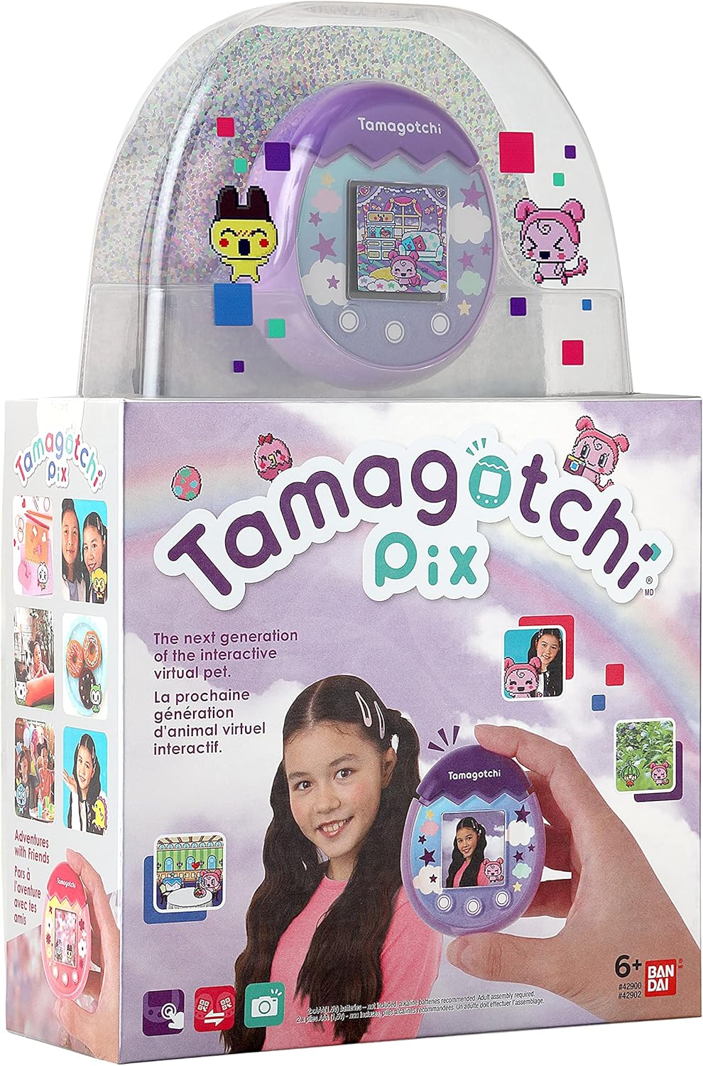Tamagotchi Pix Sky Gaming Device (Purple)