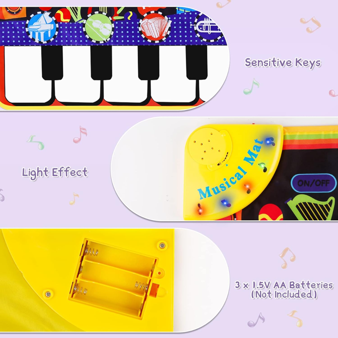 Sanmersen Kids Musical Piano Play Mat