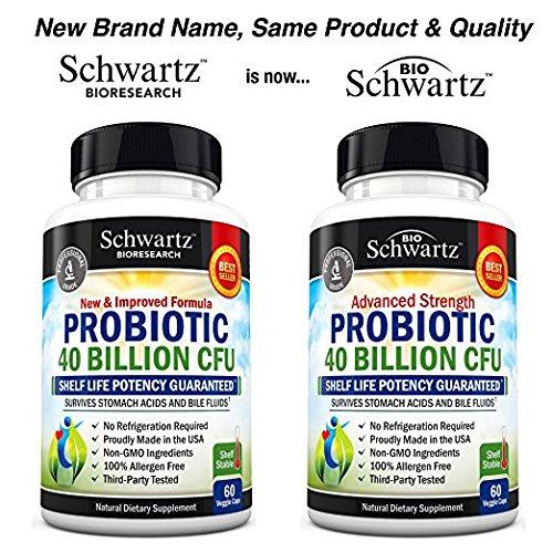 Bio Schwartz Advanced Strength Probiotic 40 Billion CFU (60 Capsules)
