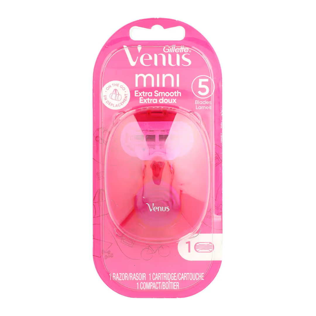 Gillette Venus Mini Extra Smooth on the go Razor for Women, 1 Count