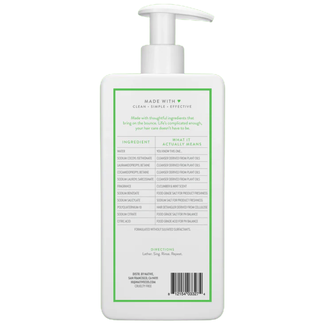 Native Hair Volumizing Cucumber & Mint 16.5oz / 487ml