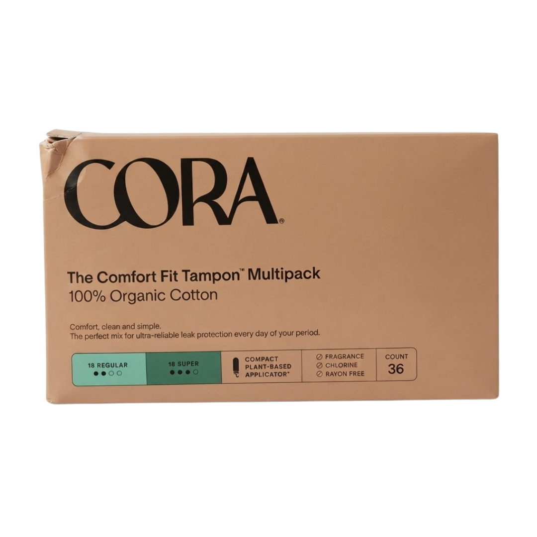 Cora The Comfort Fit Tampon Multipack, 36 Count