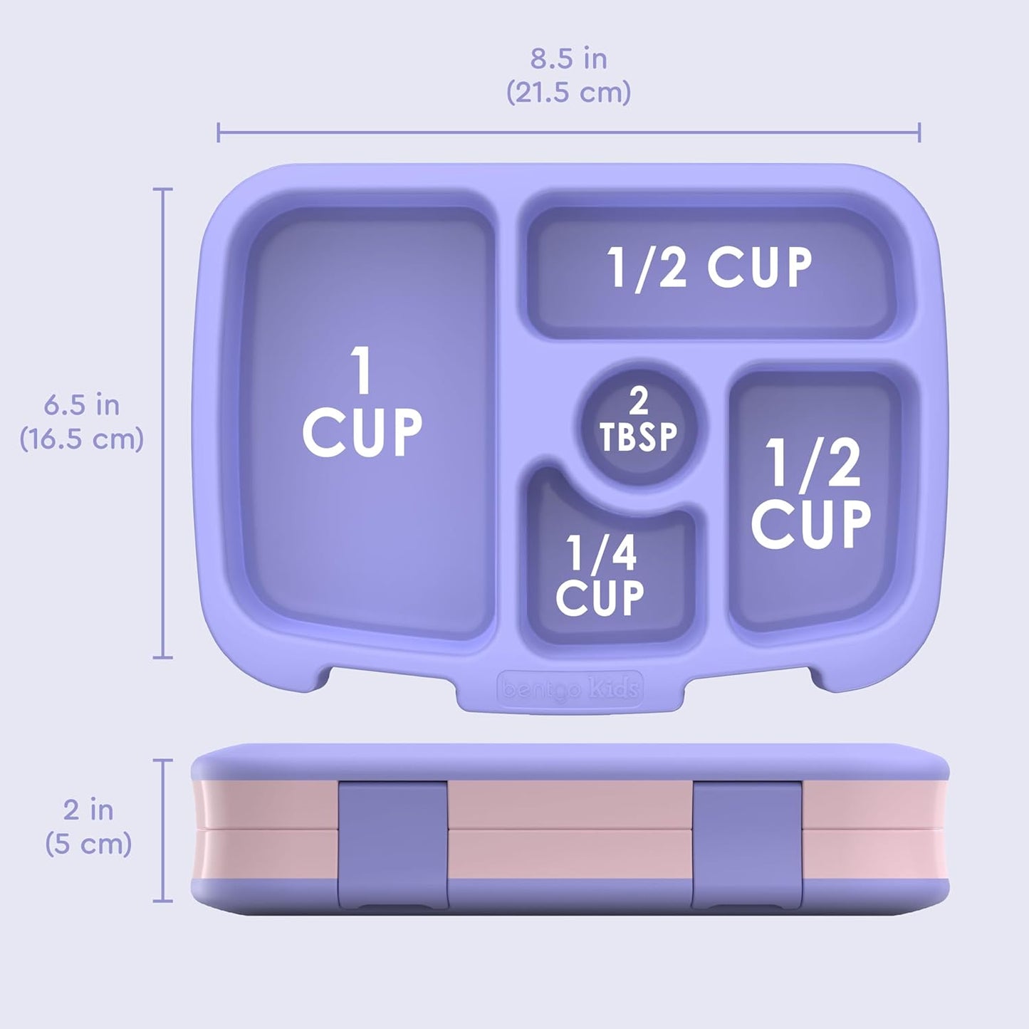 Bentgo Kids Prints Leak-Proof, 5-Compartment Bento-Style Kids Lunch Box (Carousel Unicorns)