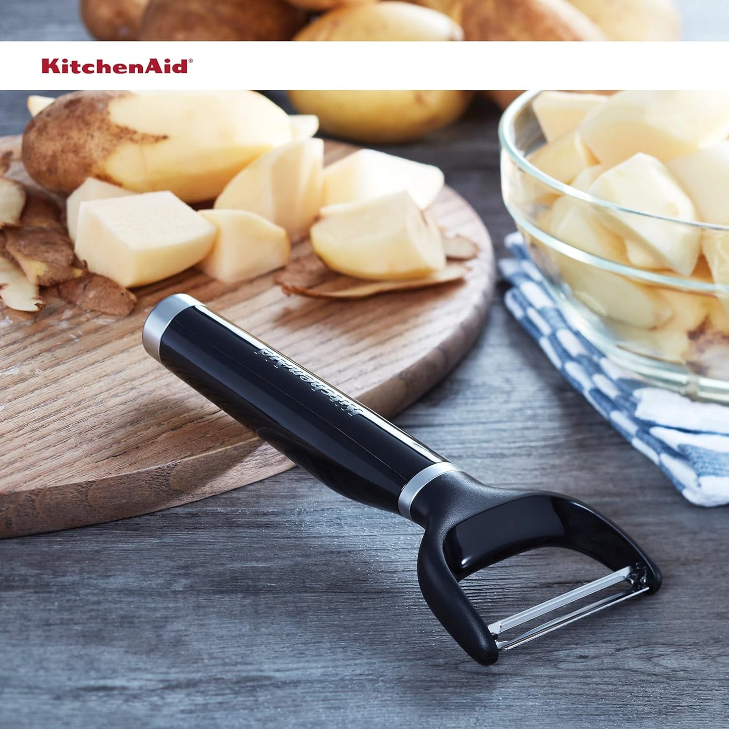 KitchenAid Classic Y Peeler, One Size, KE145OHOBA, Black