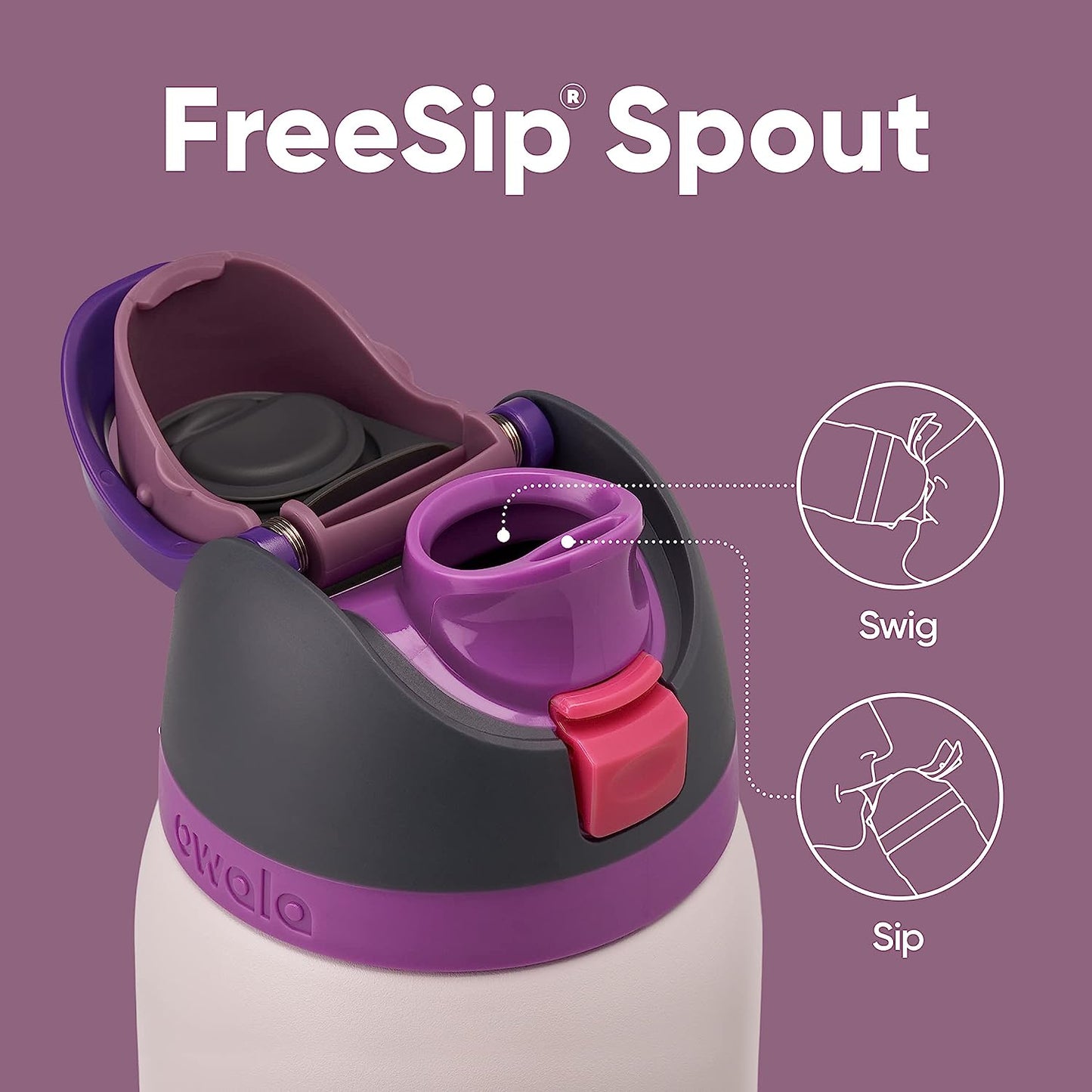 Owala FreeSip Insulated Stainless Steel Water Bottle 40oz (Dreamy Field)