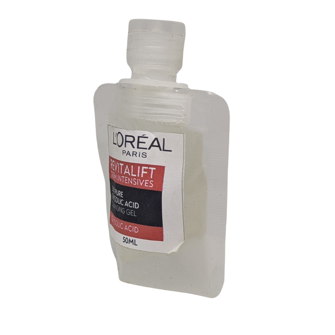 Trial Size L'Oreal Paris Revitalift Derm Intensives 3.5% Pure Glycolic Acid Cleansing Gel, 50 ml