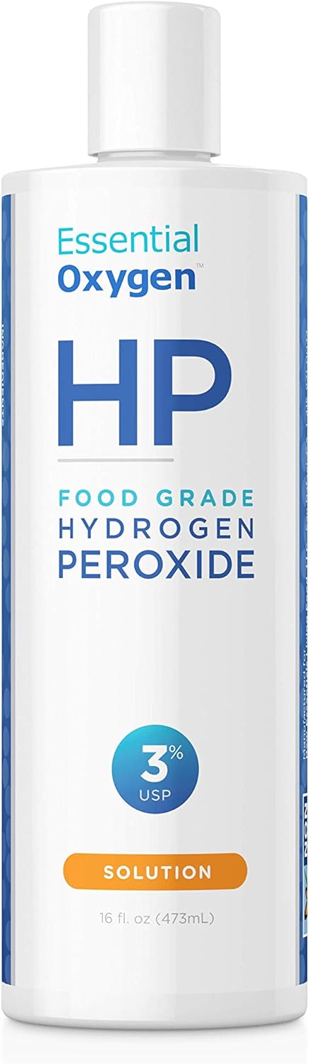 Essential Oxygen HP | Food Grade Hydrogen Peroxide 3% USP Solution