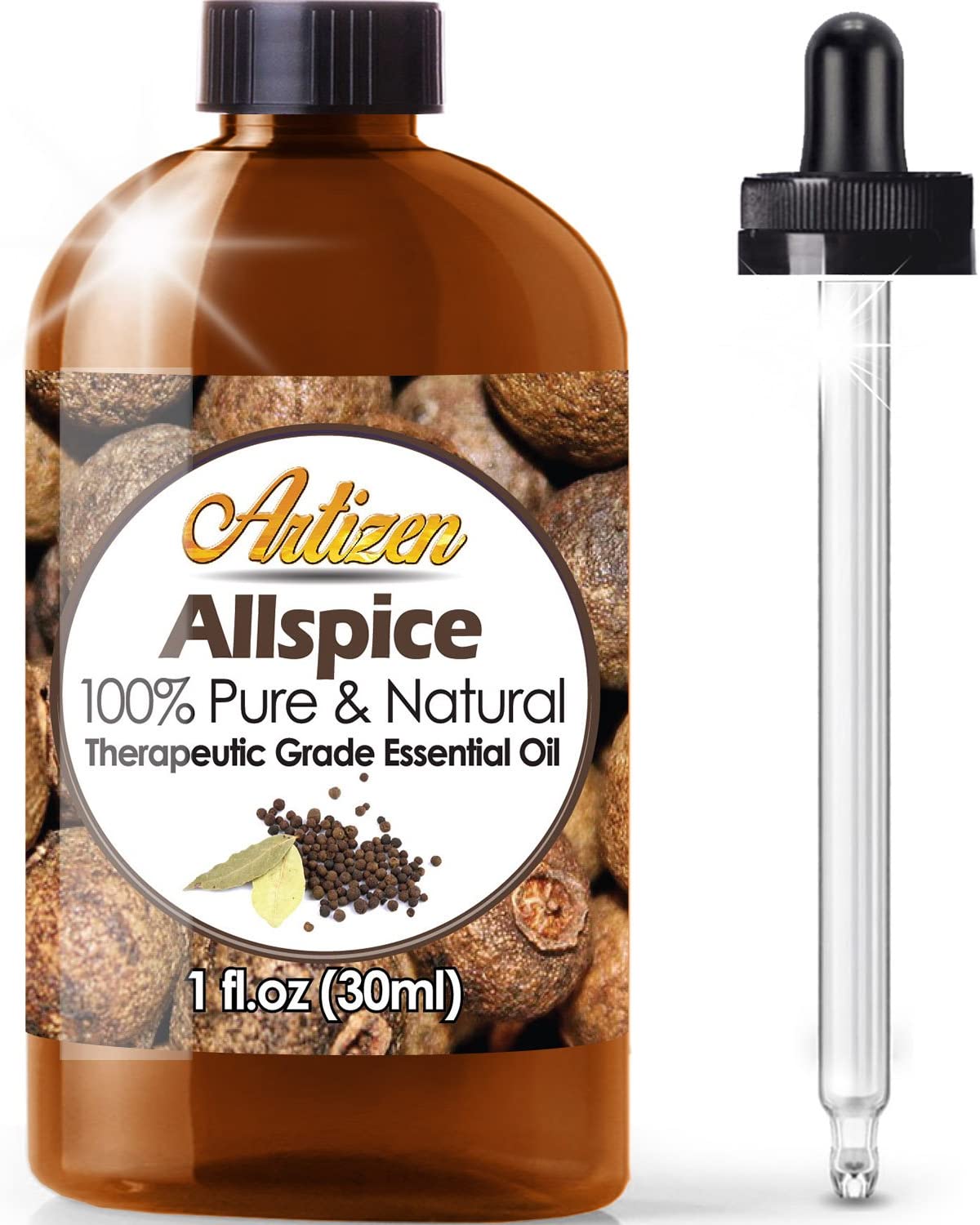 Artizen Allspice 100% Pure & Natural Therapeutic Grade Essential Oil, 1 fl.oz / 30ml
