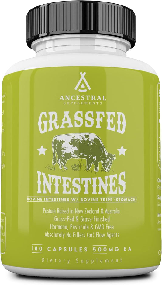 Ancestral Grassfed Intestines Supplement 500mg / 180 Capsules