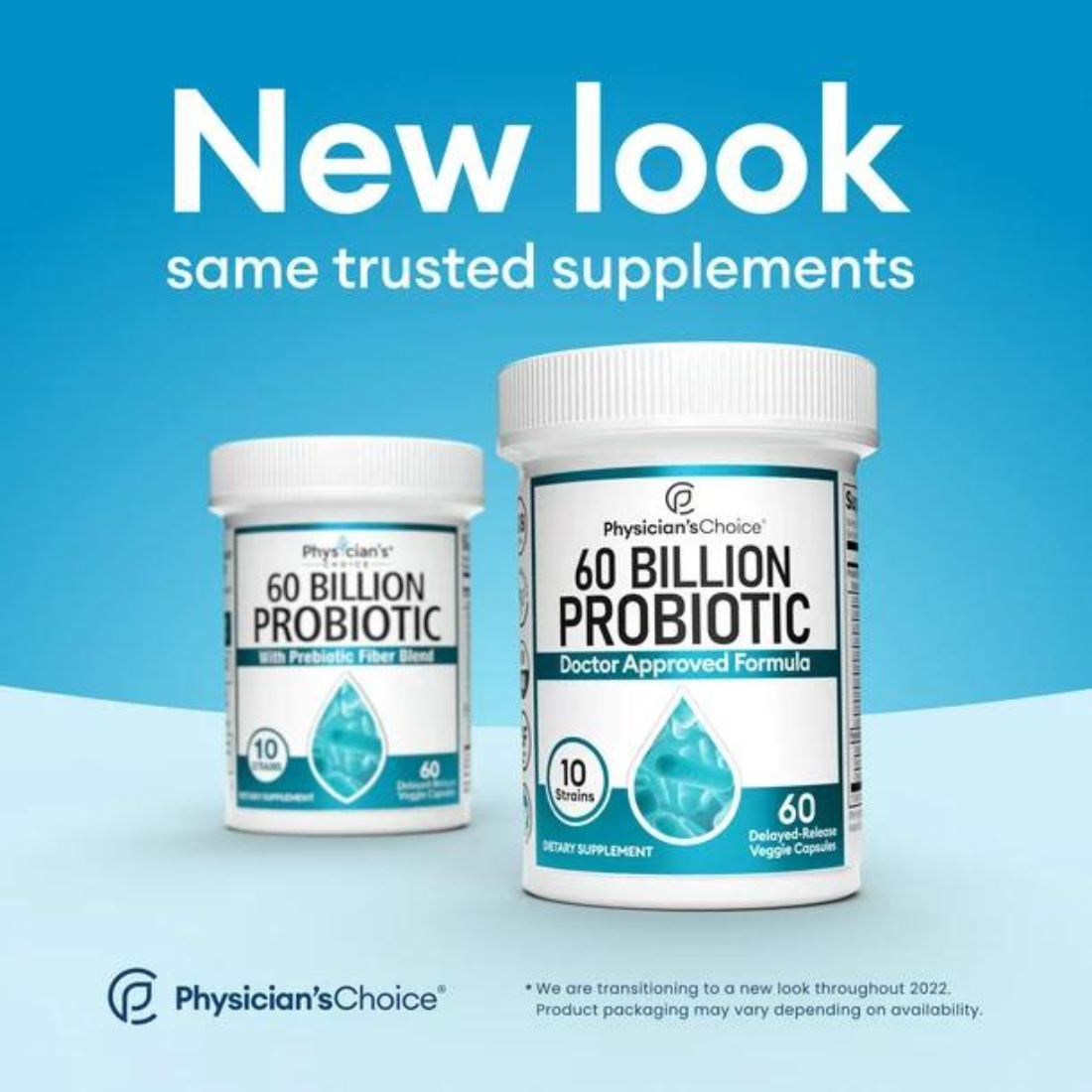 Physician's Choice 60 Billion Probiotic Doctor Approved Formula 60 Delayed - Release Veggie Capsules
