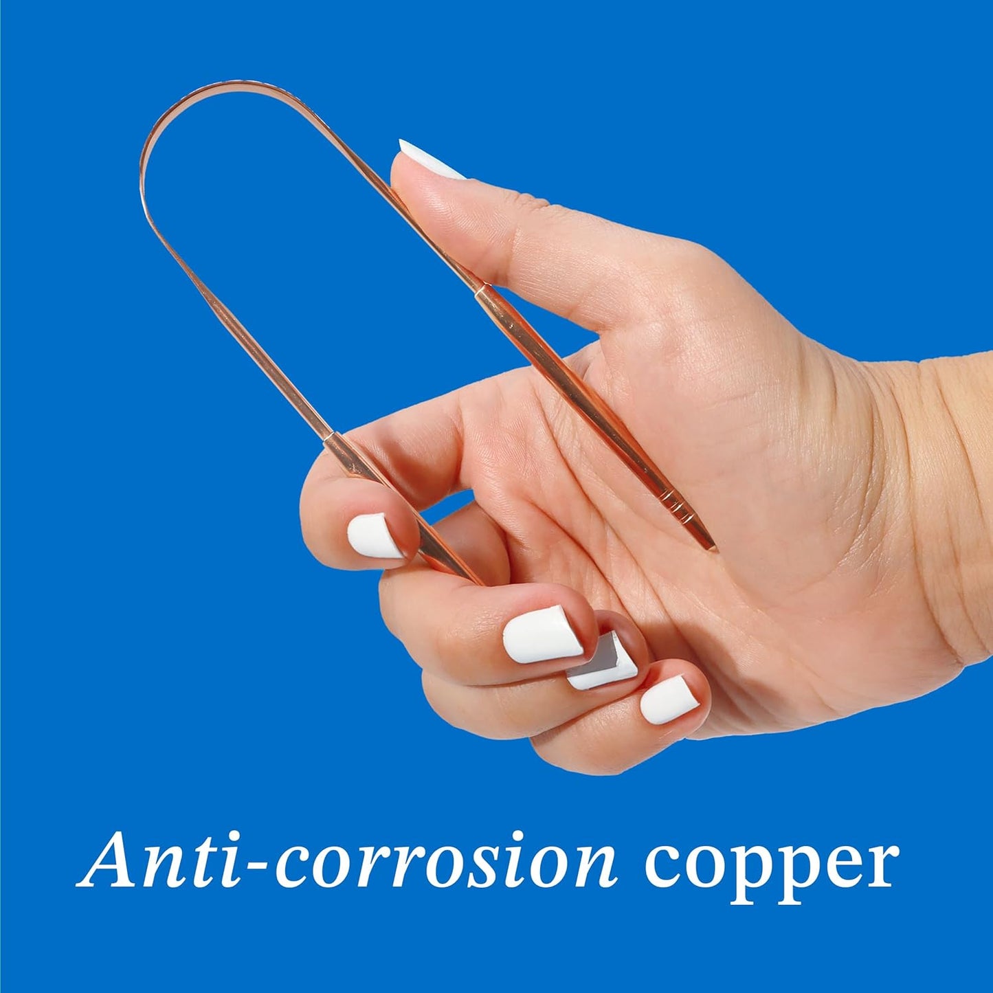 Mouthology Tongue Scraper Copper Double Handle, 2 Pack