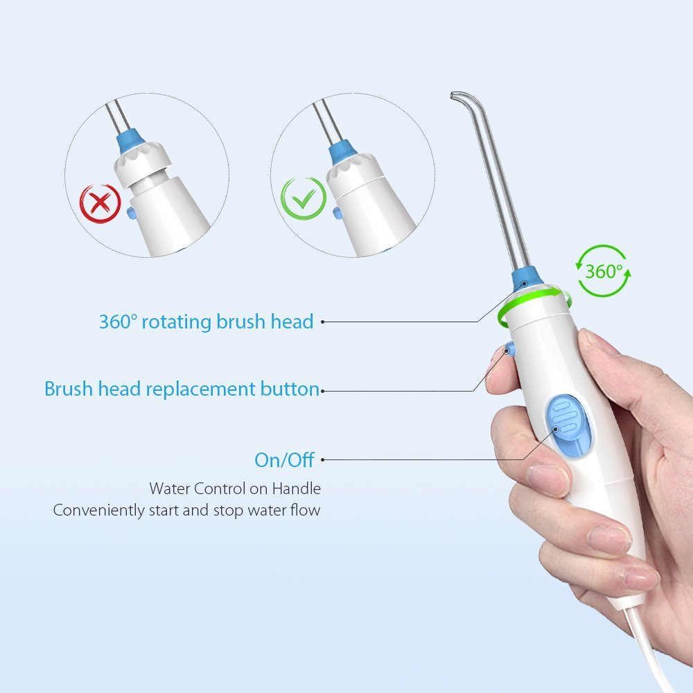 AUTHENTIC Homgeek Oral Irrigator Dental Water Flosser Water Pick Teeth Cleaner