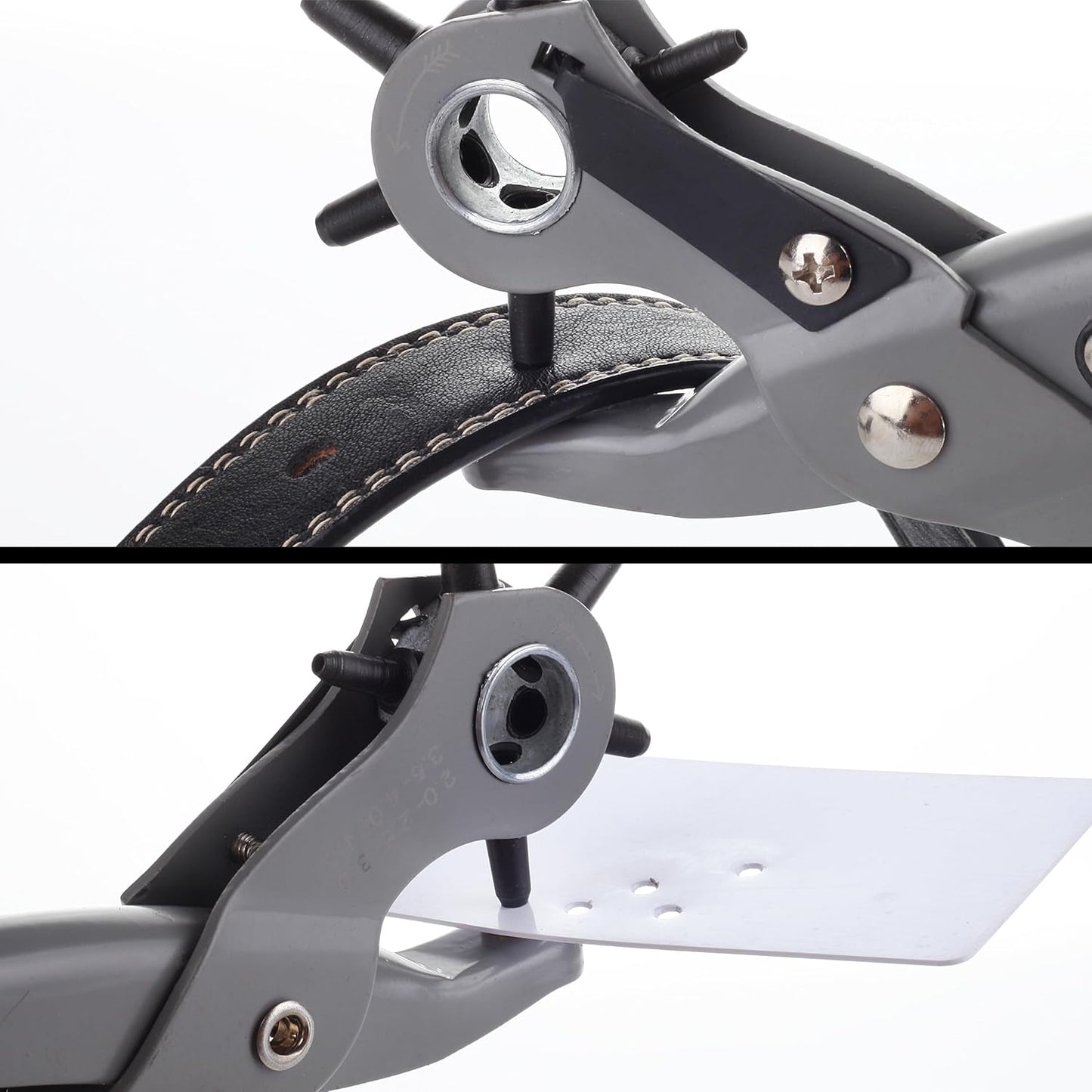 UNCO Leather Hole Punch Tool, Multi Hole Sizes for Belts and Leather