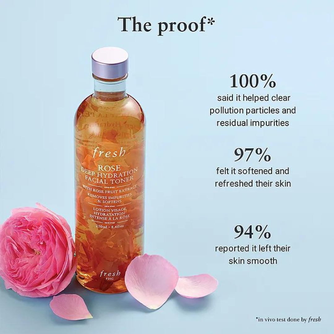 FRESH Rose Deep Hydration Facial Toner with Rose Fruit Extract - 8.4oz / 250ml