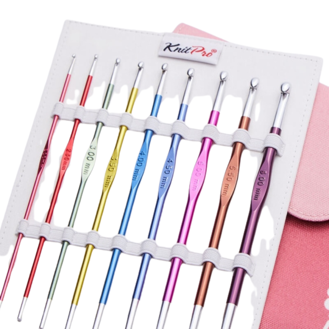 Knitpro Zing Single Ended Crochet Hook Set of 9 (47430)