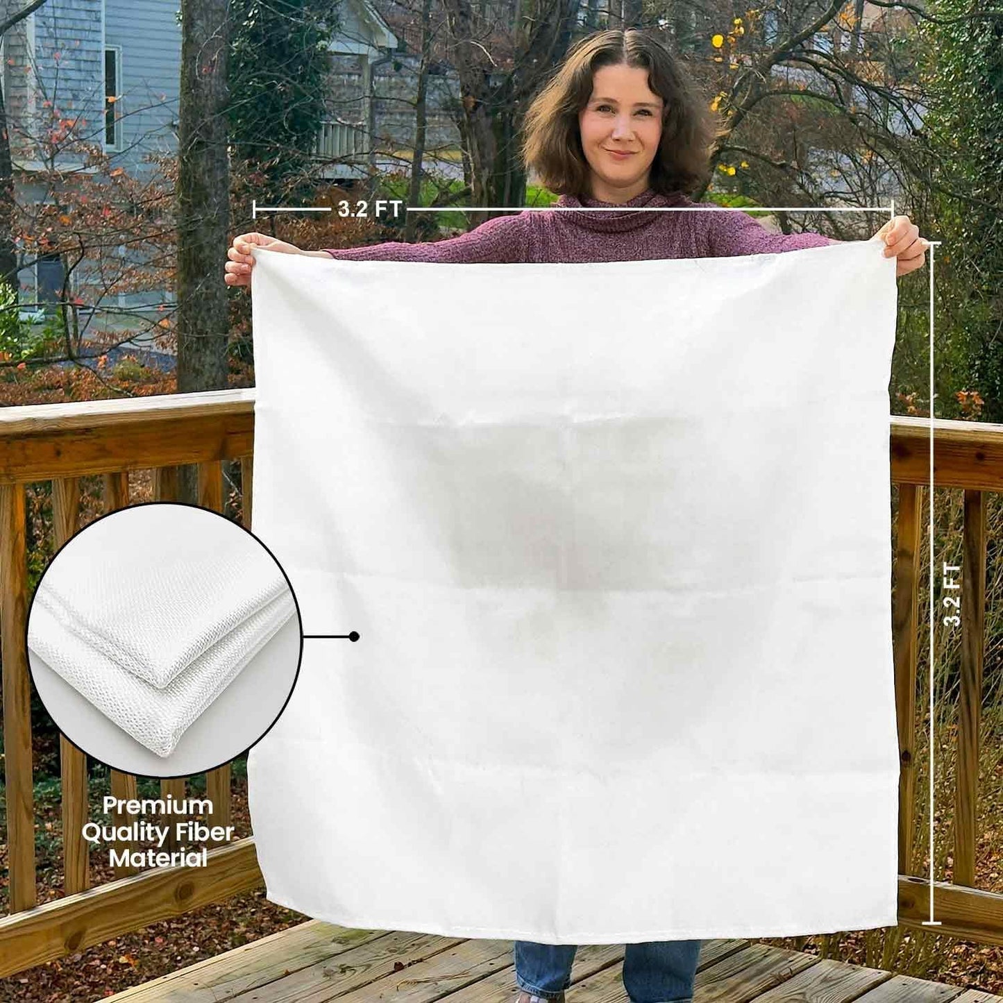 Prepared Hero Fire Blanket 100cm x 100cm (1 Count)