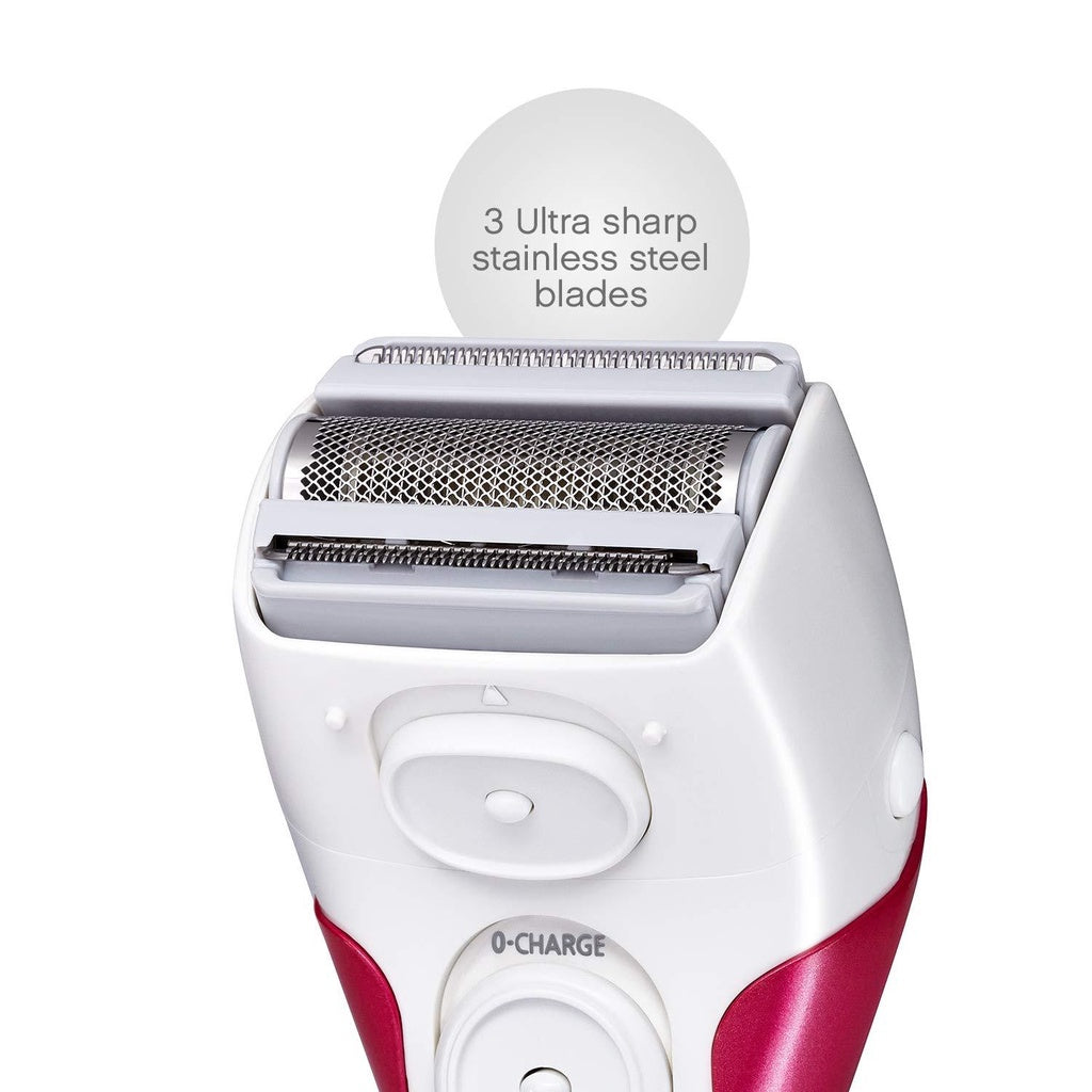 Panasonic Electric Shaver for Women, Cordless 3 Blade Razor, Wet Dry Operation,  - ES2207P