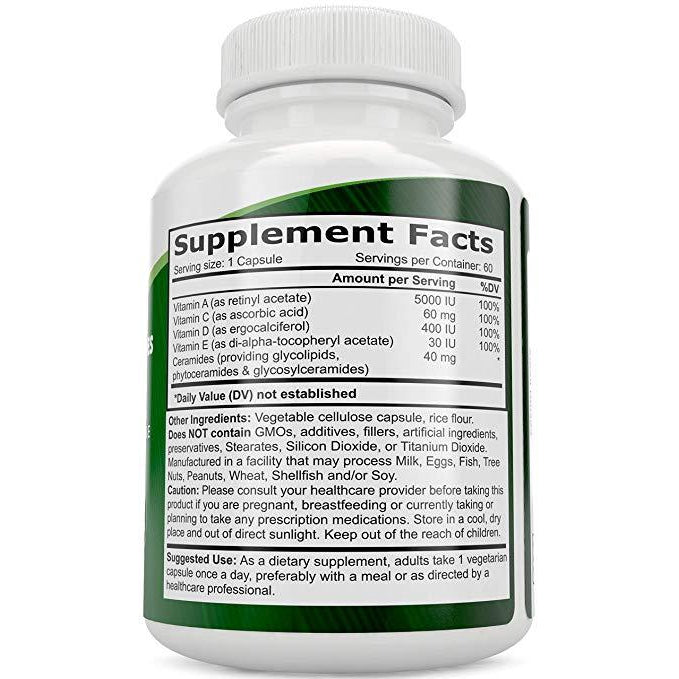 Purely Holistic Phytoceramides with Rice 60 Capsules