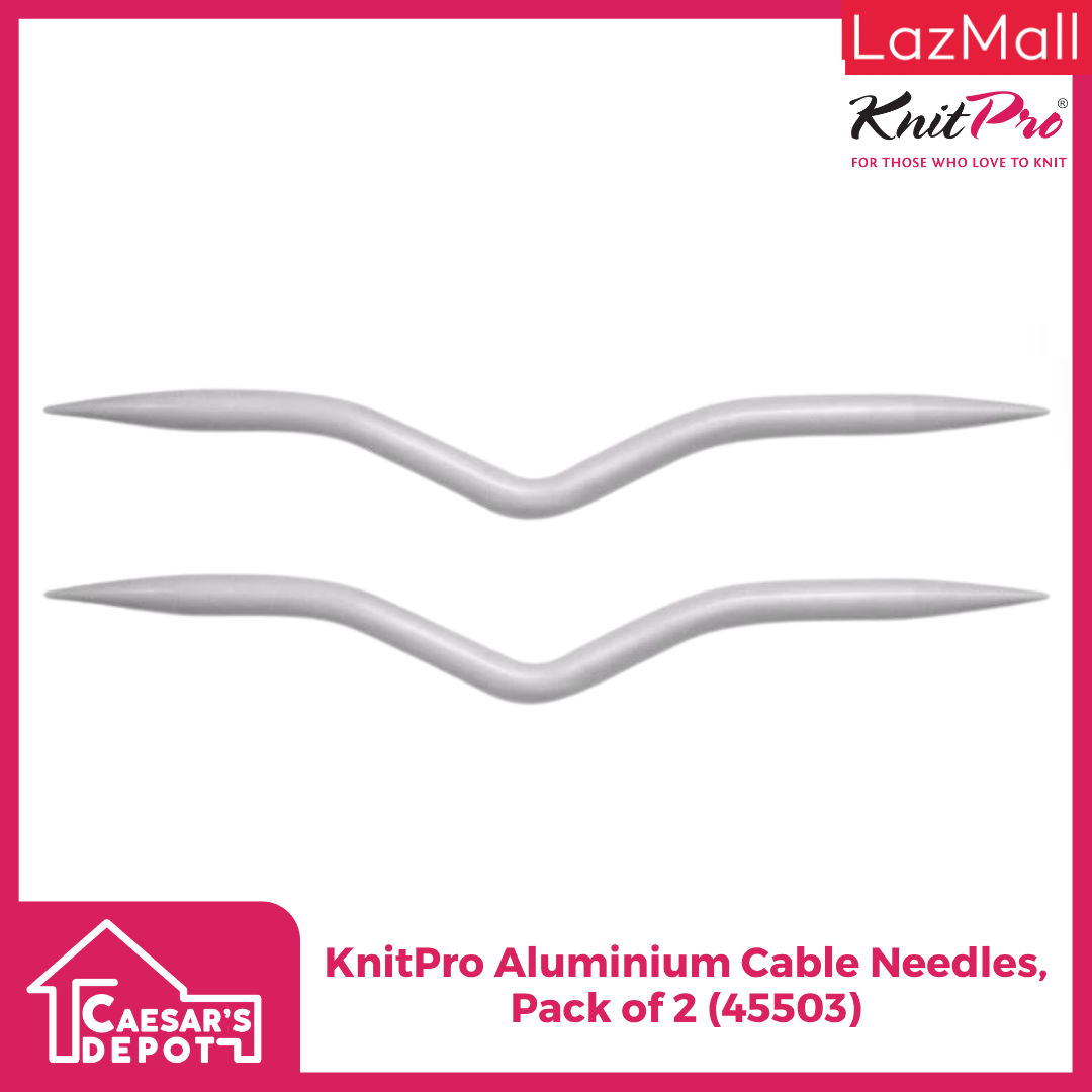 KnitPro Aluminium Cable Needles, Pack of 2