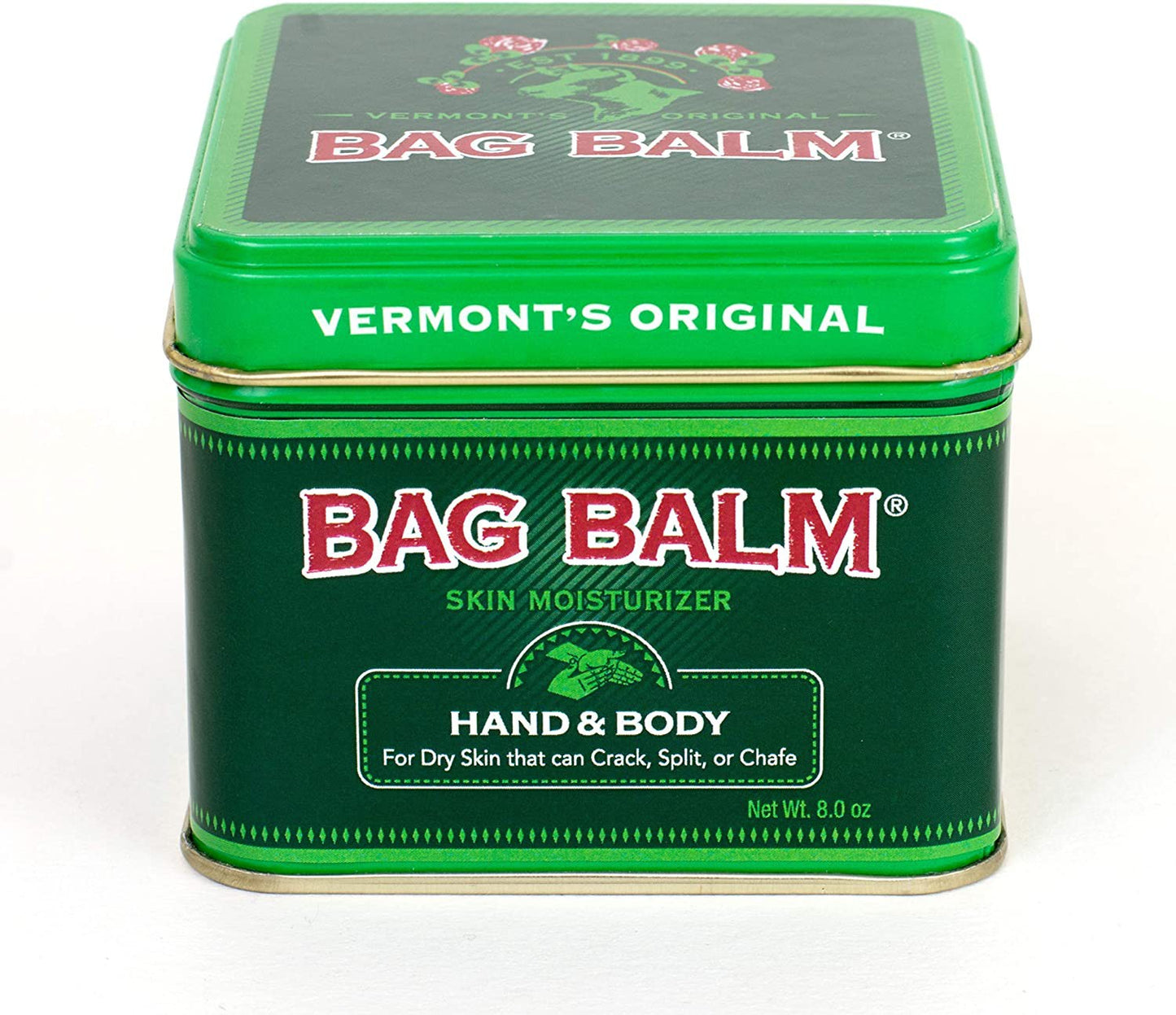 Vermont's Original Bag Balm for Dry Chapped Skin Conditions, 8 oz