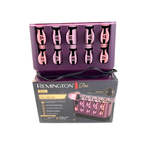REMINGTON H9100S Pro Hair Setter w/ Thermaluxe Advanced Thermal Technology, Electric Rollers, 1-1 ¼"