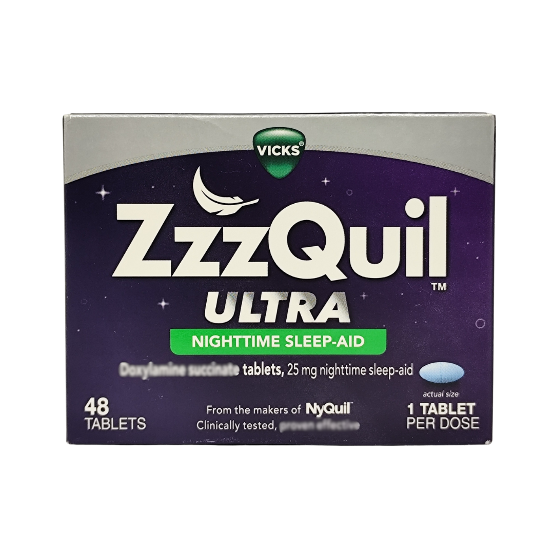 Vicks ZzzQuil Ultra Nighttime Sleep-Aid, 48 Tablets