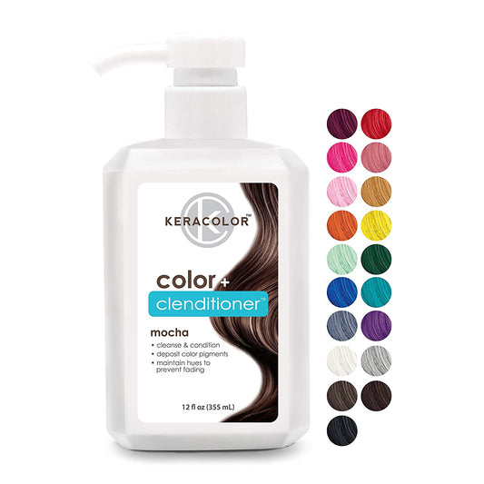 Keracolor Clenditioner Color Depositing Conditioner Colorwash, Mocha 355 mL PACKAGING MAY VARY