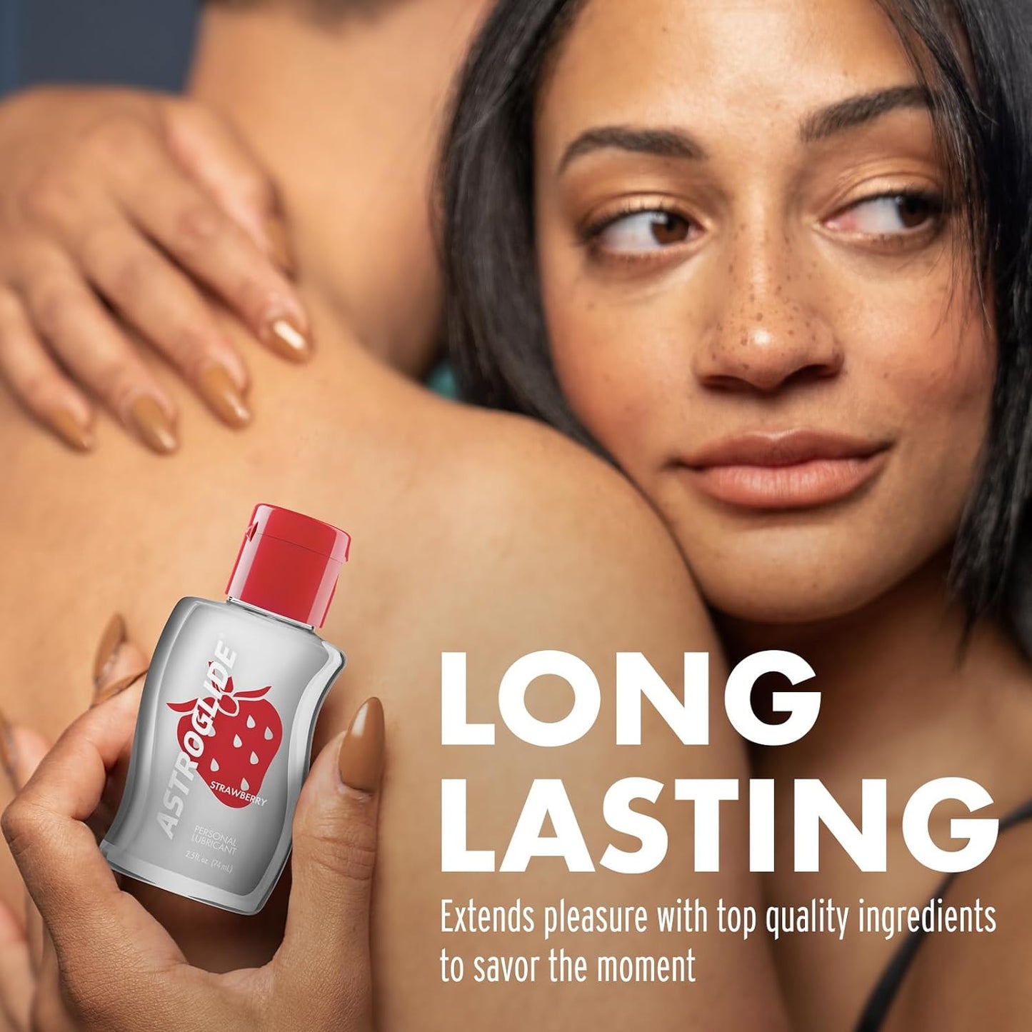 Astroglide Strawberry Sweet Aroma Subtle Flavor Water Based Lube 74ml