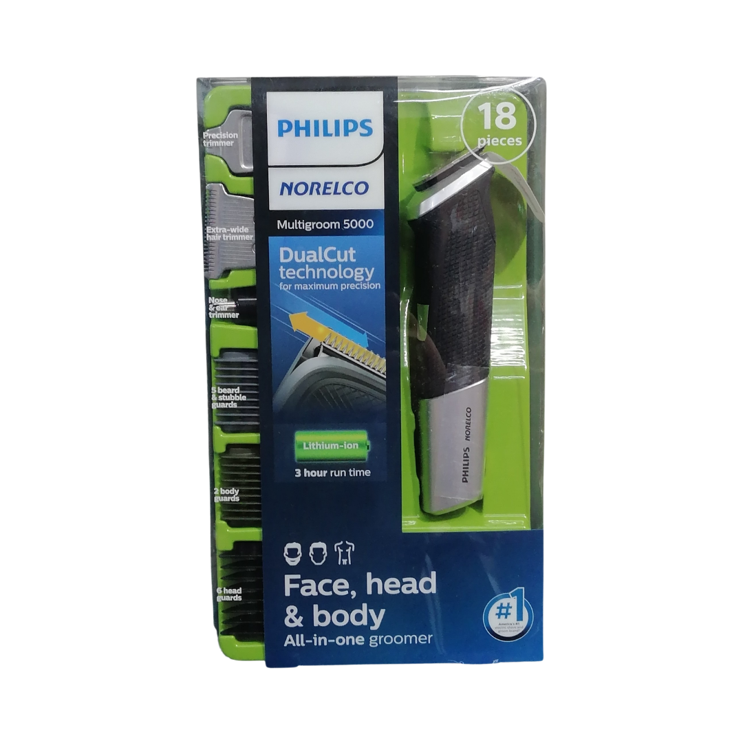 Philips Norelco Multigroom 5000 MG5750/49, 18 Pcs