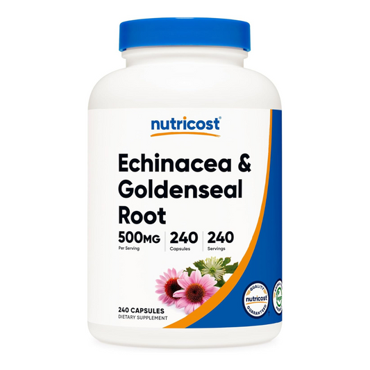 Nutricost Echinacea & Goldenseal Root 500mg Supplement 240 Capsules