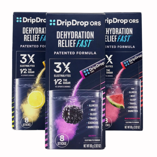 DripDrop ORS Dehydration Relief Fast Set - Lemon Berry Watermelon 80 g PACKAGING MAY VARY
