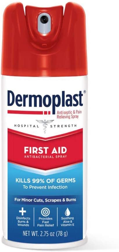 Dermoplast First Aid Spray for Minor Cuts, Scrapes and Burns, 2.75 oz. / 78g