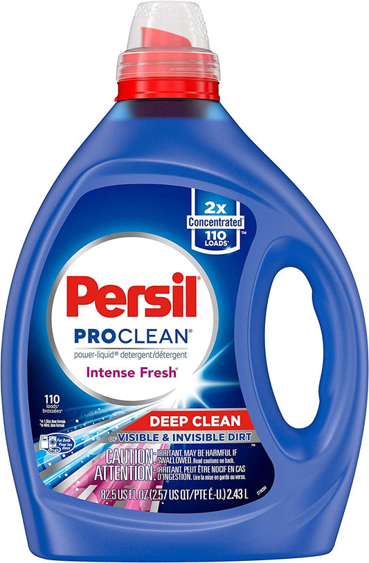 Persil Pro Clean Liquid Detergent Intensive Fresh Deep Clean Visible And Invisible Dirt - 2.43L
