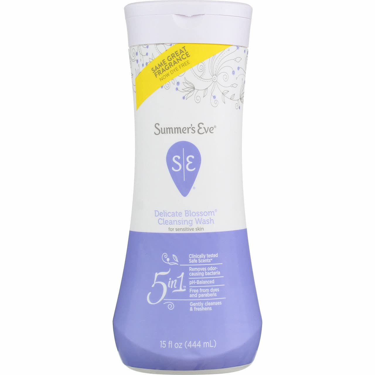 Summer's Eve Delicate Blossom Cleaning Wash For Sensitive Skin 15 Fl Oz (444mL)