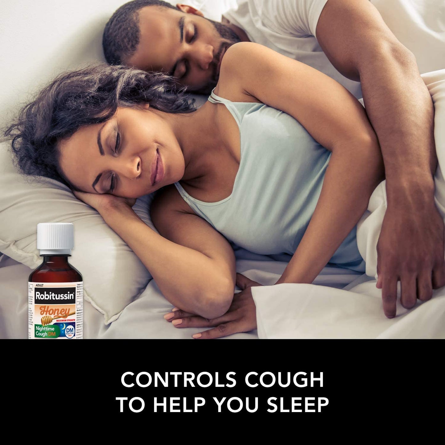 Robitussin Honey Nighttime Cough DM Maximum Strength For Adults, 4 fl.oz / 118ml (NO BOX)