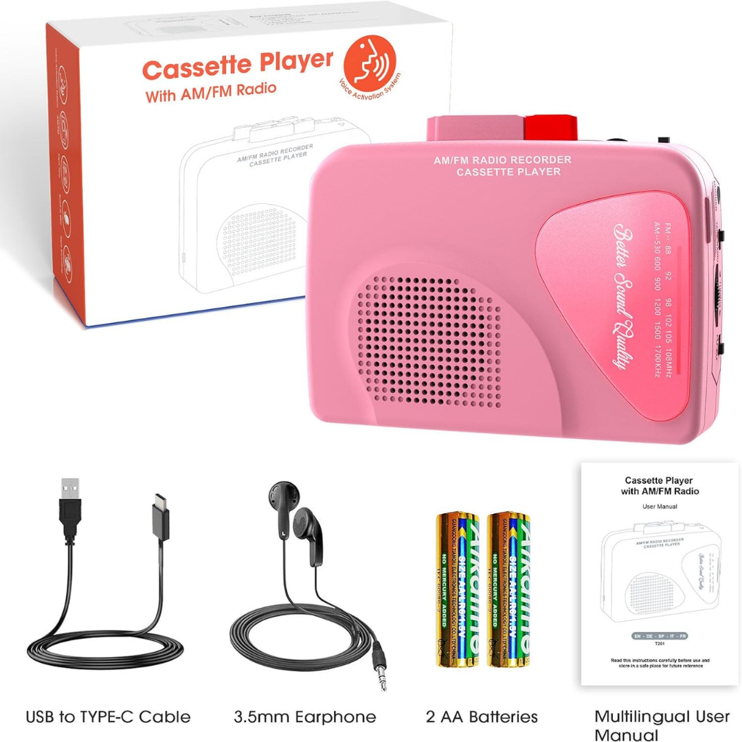 Cassette Player with AM/FM Radio