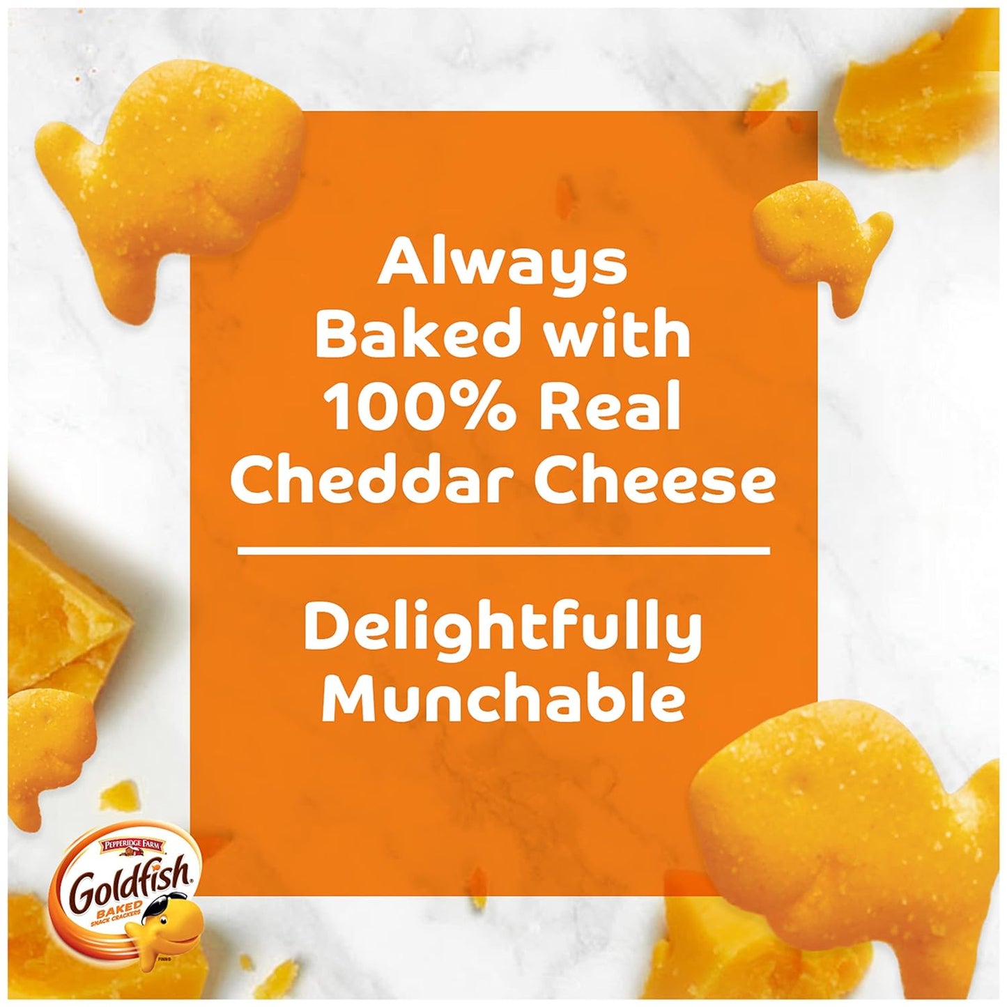 Pepperidge Farm Goldfish With Real Cheddar Cheese Crackers