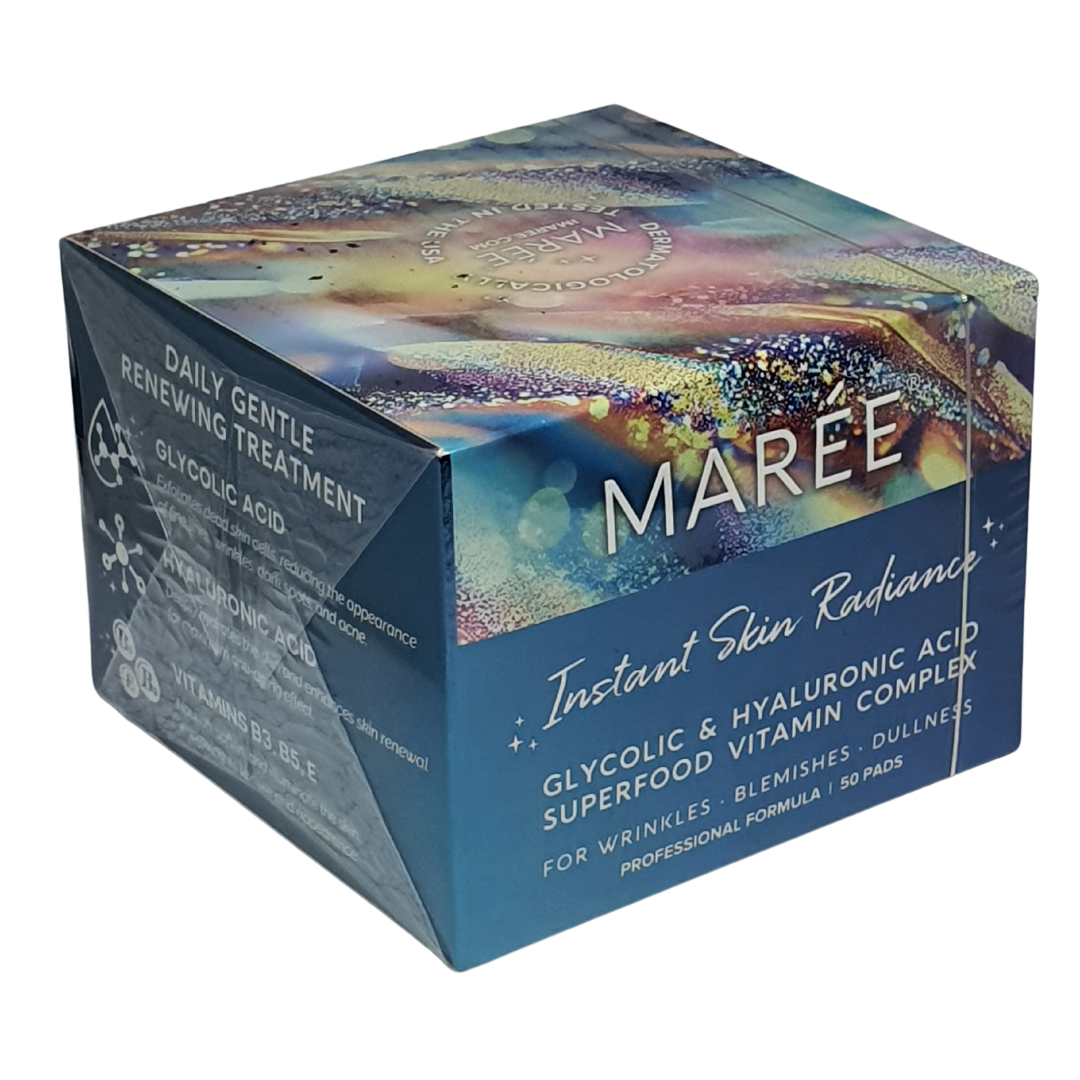 Maree Instant Skin Radiance For Wrinkles, Blemishes, Dullness, 50 Pads
