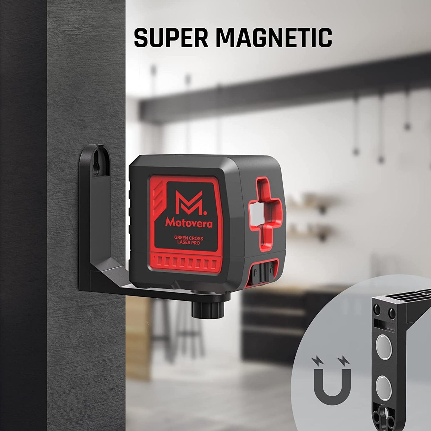 Motovera Self Leveling Laser Level, 100ft/30m Laser Level IP54 Waterproof