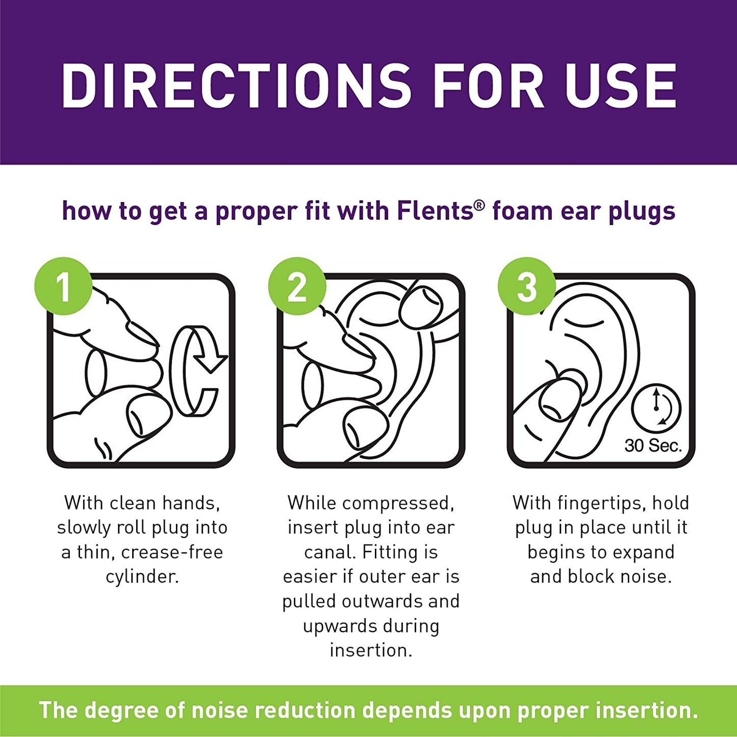 Flents Protechs Quiet Please Foam Ear Plugs, 50 Pairs