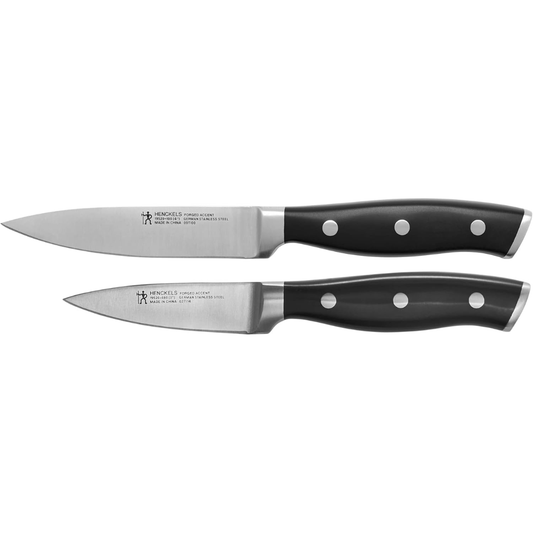 Henckels Forged Accent Paring Kitchen Knife, Black, 2-Piece