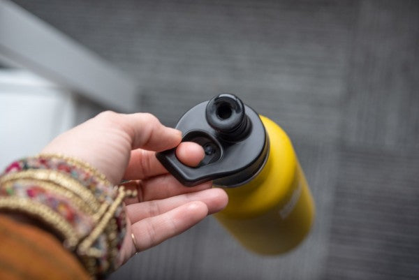 Klean Kanteen Sport Cap 3.0 Water Bottle Cap with Safe and Soft Silicone Spout, Black