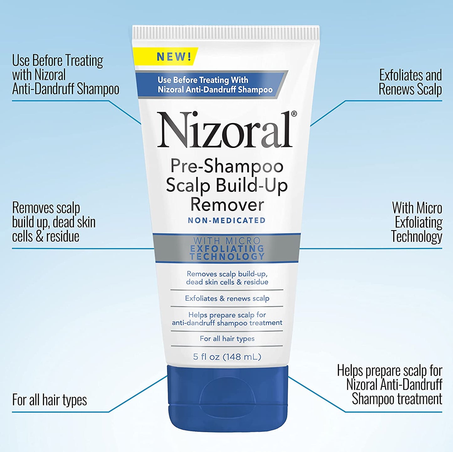 Nizoral Pre-Shampoo Scalp Build Up Remover With Micro Exfoliating Technology - 5 fl oz / 148ml