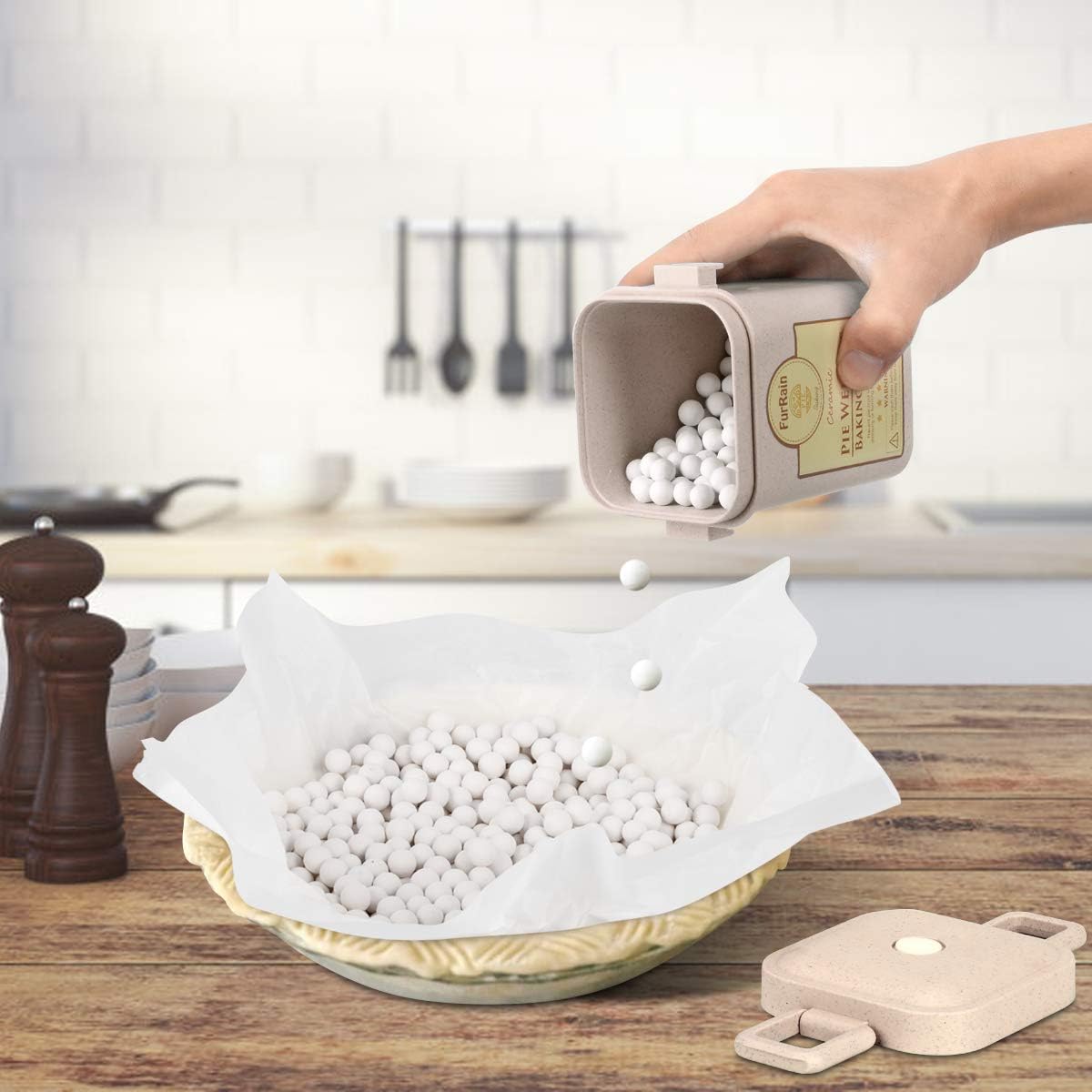 FurRain Ceramic Pie Weights Baking Beans