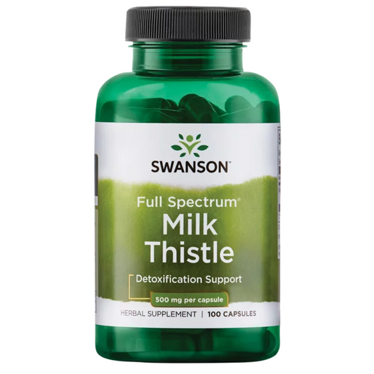 Swanson Full Spectrum Milk Thistle Detoxification Support 500mg - 100 Capsules