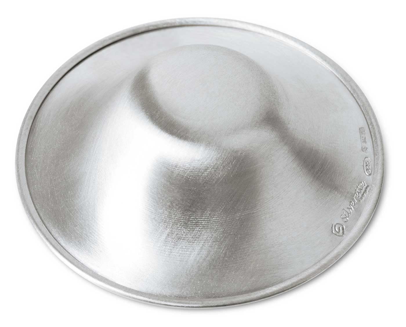 Silverette 925 Silver Metal Healing Nipple Cover Guards Soothe & Protect Nipples Regular Size 1 Pair