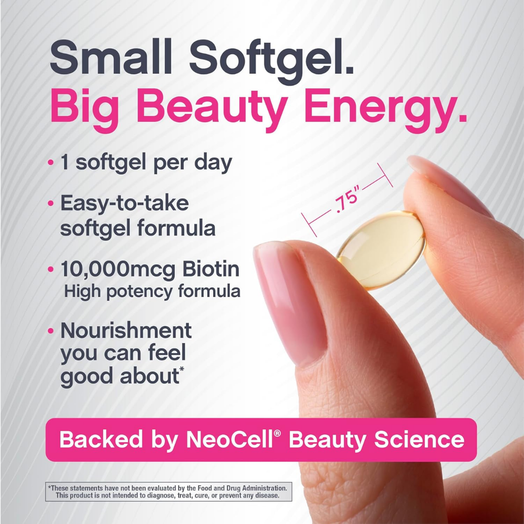 NeoCell Biotin Hair Revitalizer 10,000 mcg, 300 Softgels